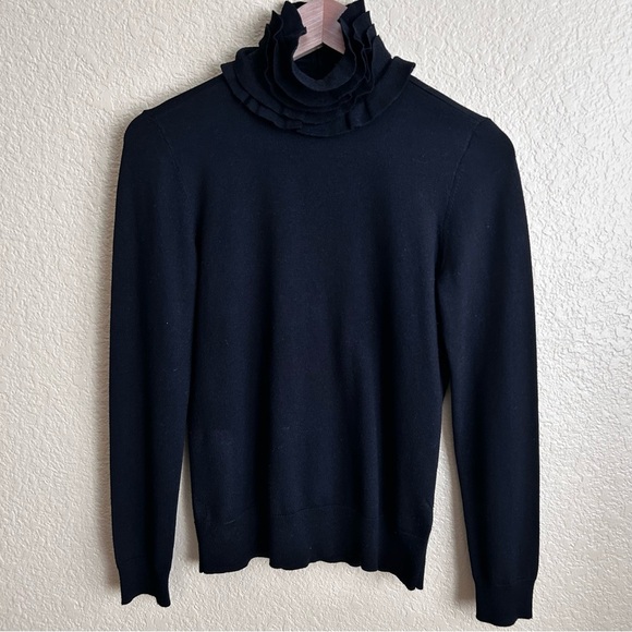 Lauren Ralph Lauren Ruffled Turtleneck Sweater - Picture 1 of 8